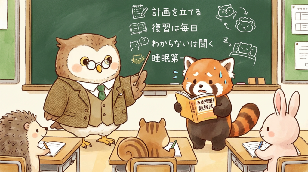 赤点を回避したい動物